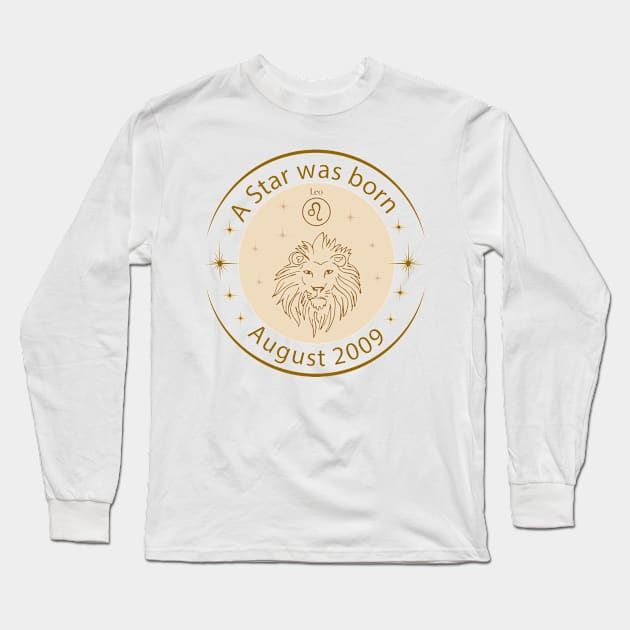 Birthday T-Shirt - Zodiac Leo Long Sleeve T-Shirt by Lemonflowerlove